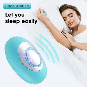 Smart EMS Pulse Sleep Aid Device handheld for insomnia relief with 15 intensity levels and dual modes for better sleep and focus
