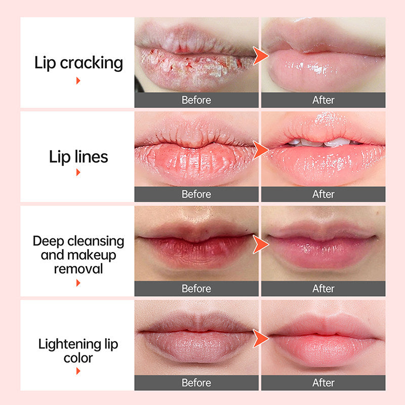 Bubble Remove Dark Lips Balm Gloss Oil Moisturizing Exfoliat