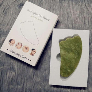 Natural Jade Gua Sha Scraper Board Massage Rose Quartz Jade.