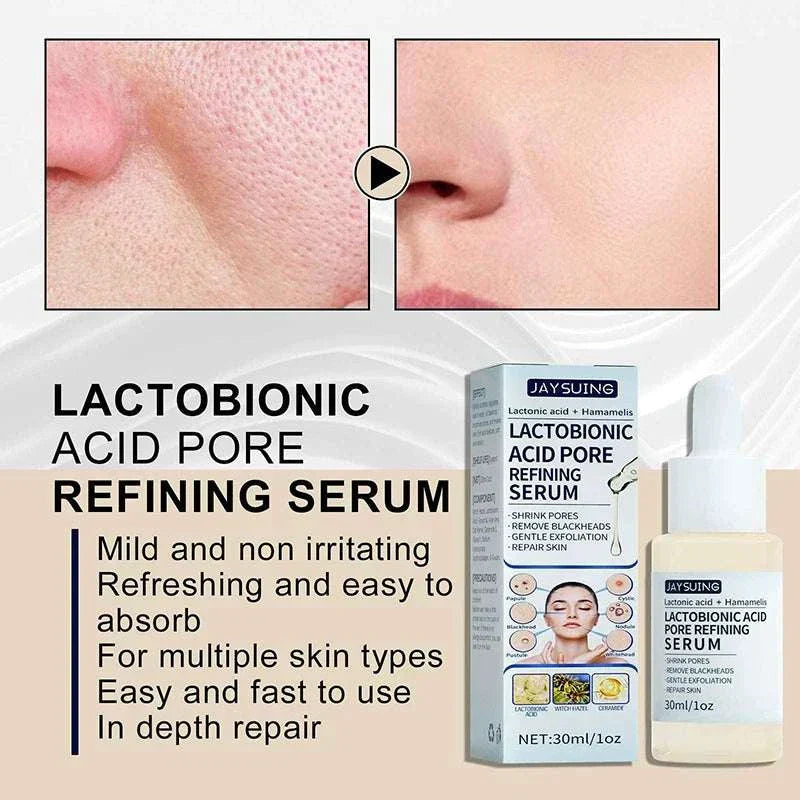 Lactobionic Acid Serum Shrink Pores Moisturizing Essence Liq