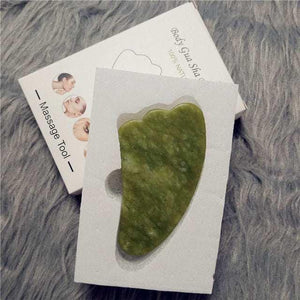Natural Jade Gua Sha Scraper Board Massage Rose Quartz Jade.