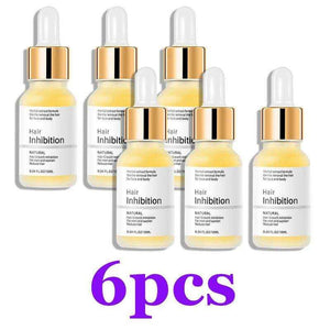 Permanent Quick Hair Removal serum bottle with smooth skin solution for men and women