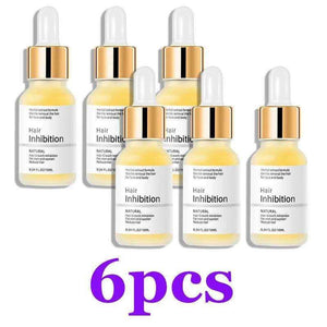 Permanent Quick Hair Removal serum bottle with smooth skin solution for men and women