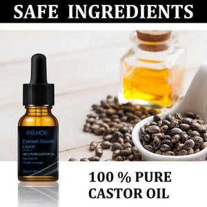 Natural Eyelash Growth Serum: 100% Pure Castor Oil Eyelash & Brow Complex.