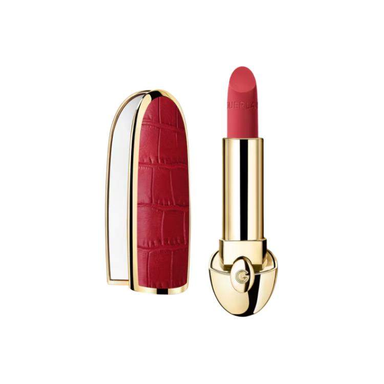 Guerlain Crimson Crocodile Pattern Gemstone Lipstick Lipstick Silky Creamy Matte Lightweight, Long-Lasting, Easy to Apply, Premium Look, 3.5g.