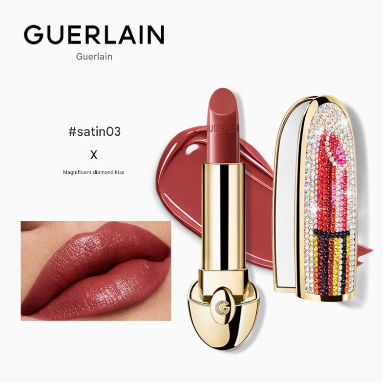 Guerlain Rouge G Satin Lipstick - Magnificent Diamond Kiss Case