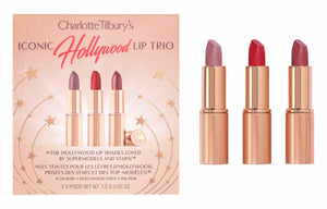 Charlotte Tilbury Hollywood Lip Trio Iconic Multi-Color High Quality.