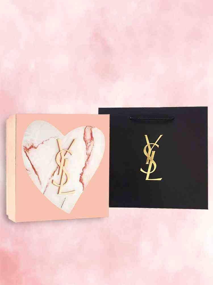 YSL Pink Marble Limited Edition makeup set with pink marble design and luxury packaging
