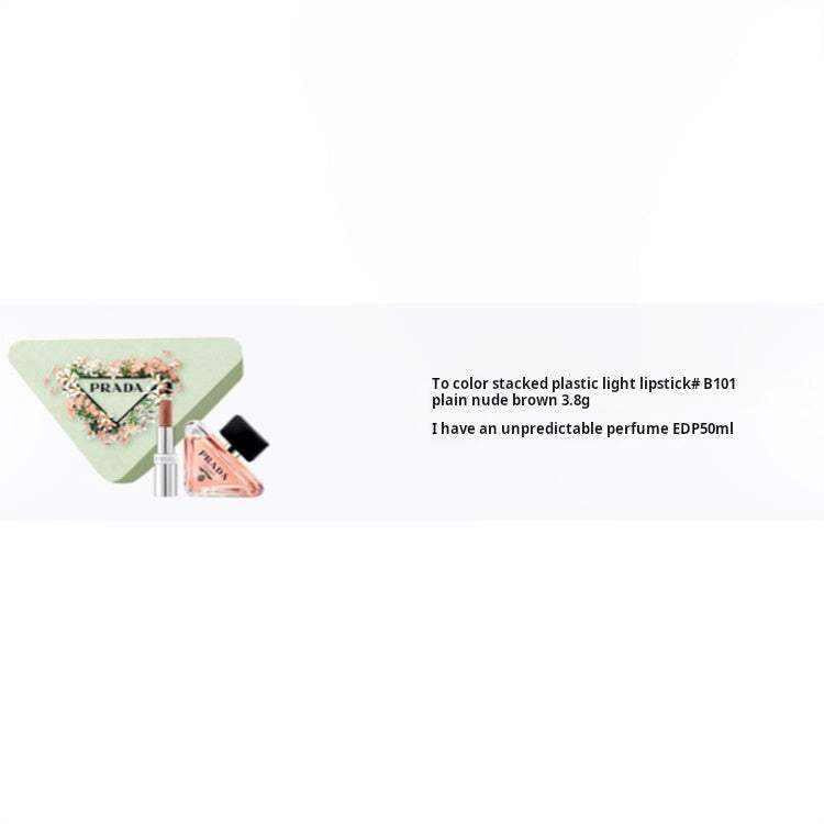 PRADA Heart Flower Lip Perfume Set EDP Bitter Orange Amber 50ml+3.8g.