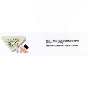 PRADA Heart Flower Lip Perfume Set EDP Bitter Orange Amber 50ml+3.8g.