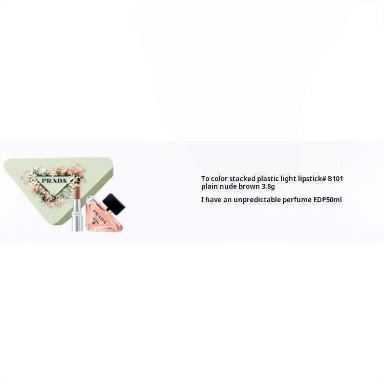 PRADA Heart Flower Lip Perfume Set EDP Bitter Orange Amber 50ml+3.8g.
