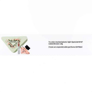 PRADA Heart Flower Lip Perfume Set EDP Bitter Orange Amber 50ml+3.8g.