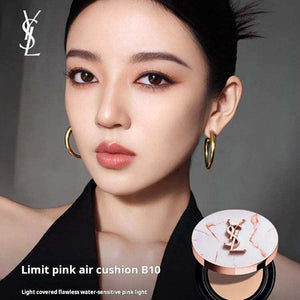 YSL Saint Laurent Pink Stone Limited Cushion Bright Color Pink Light Cushion Liquid Foundation Long-lasting Whitening Moisturizing and Clear