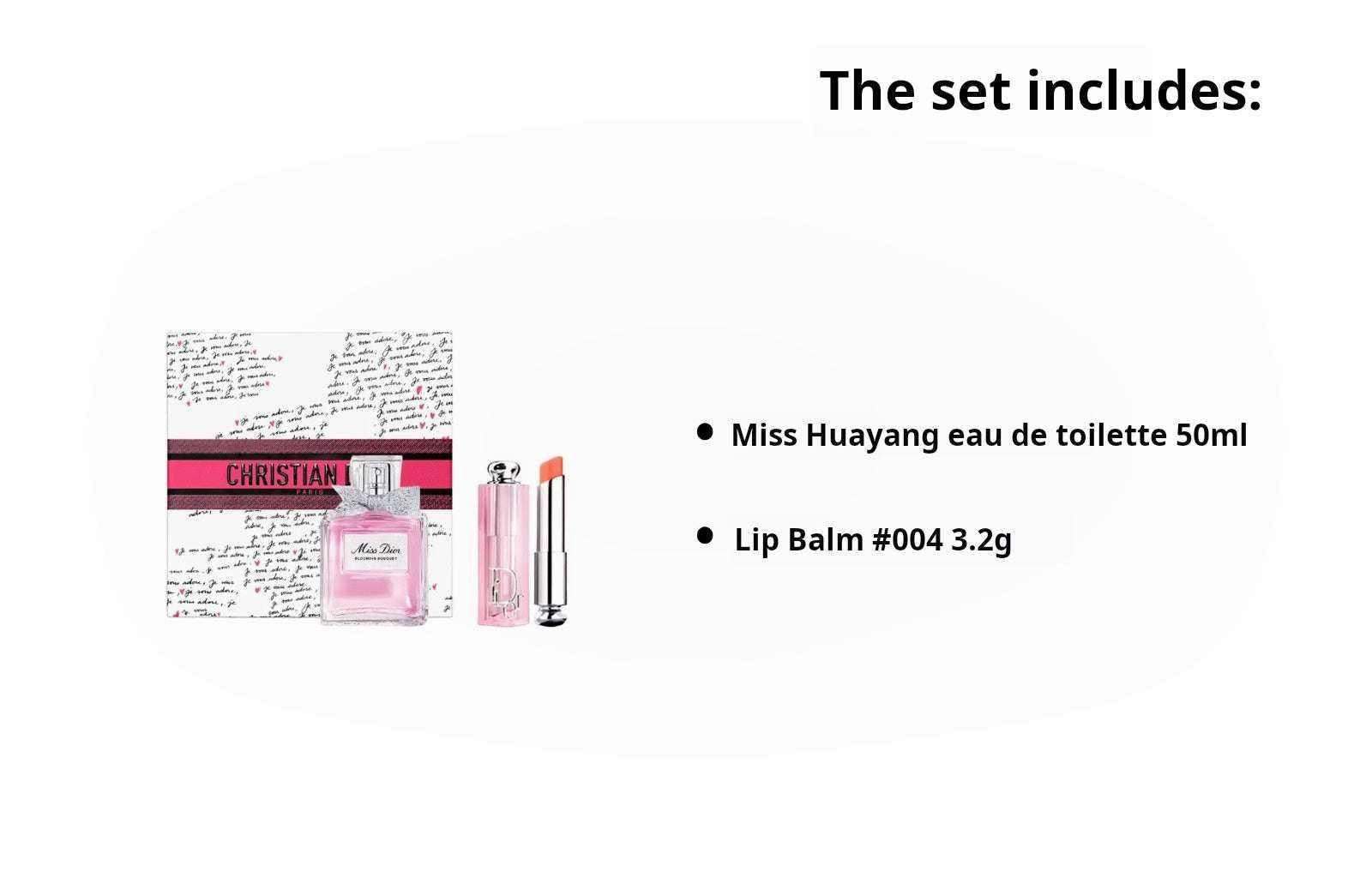 Dior Addict Lip Glow & Miss Dior Fragrance Set Limited Edition Eau de Toilette.
