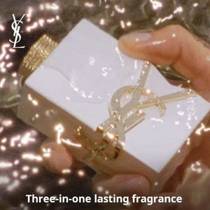 YSL Saint Laurent Summer Delight Fragrance Set - Limited Edition Floral Eau de Toilette (EDT) 50ml (Mandarin Orange Blossom) + 5g Pink Leather Sample + 50ml Body Lotion