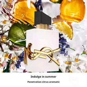 YSL Saint Laurent Summer Delight Fragrance Set - Limited Edition Floral Eau de Toilette (EDT) 50ml (Mandarin Orange Blossom) + 5g Pink Leather Sample + 50ml Body Lotion