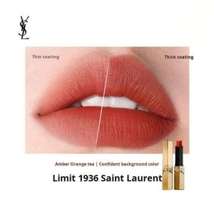 YSL Saint Laurent Limited Edition Gold Bar Gift Set with Two Lipsticks (Matte Natural Color) 2.2g*2 A perfect birthday or New Year's gift for your girlfriend.