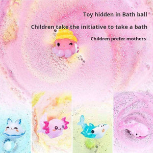Colorful crystal bath salt ball sets with hidden zodiac toys, the best bath toys for kids' fun and safe bath time