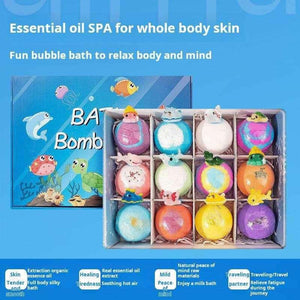 Colorful crystal bath salt ball sets with zodiac toys, best bath toys for children