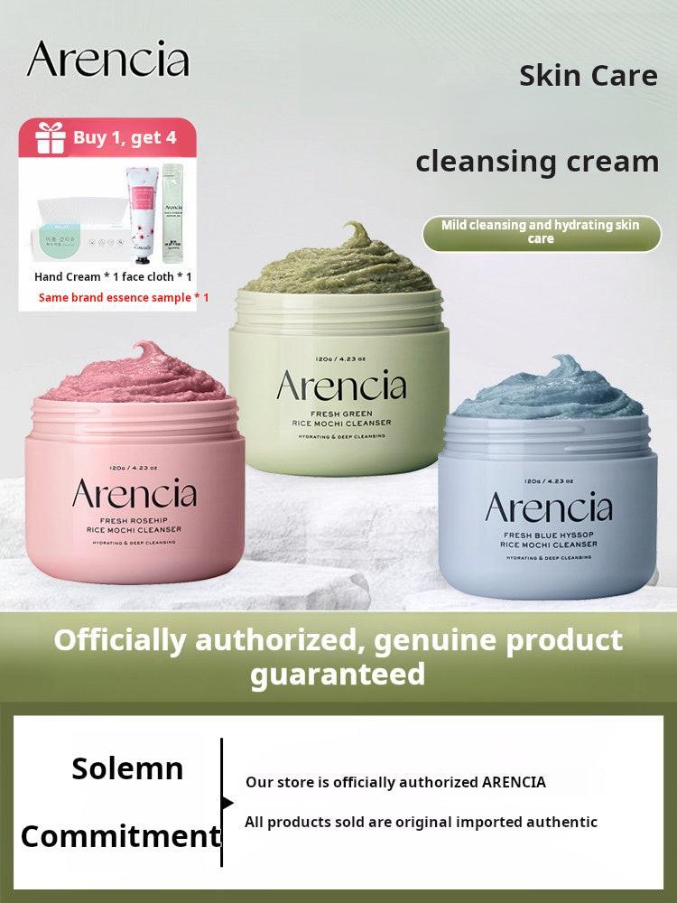 Arencia Green Rice Cake Cleansing Balm, Plant Extract, Deep Moisturizing, Cleansing, Moisturizing, Gentle Skincare Cleanser.