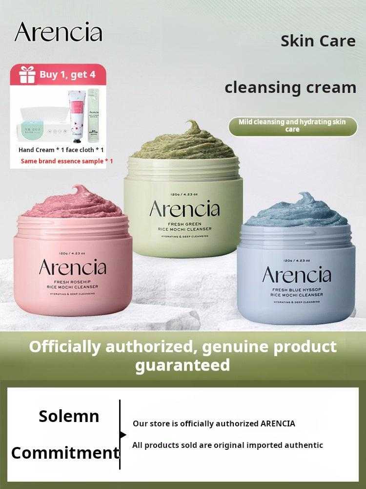 Arencia Green Rice Cake Cleansing Balm, Plant Extract, Deep Moisturizing, Cleansing, Moisturizing, Gentle Skincare Cleanser.