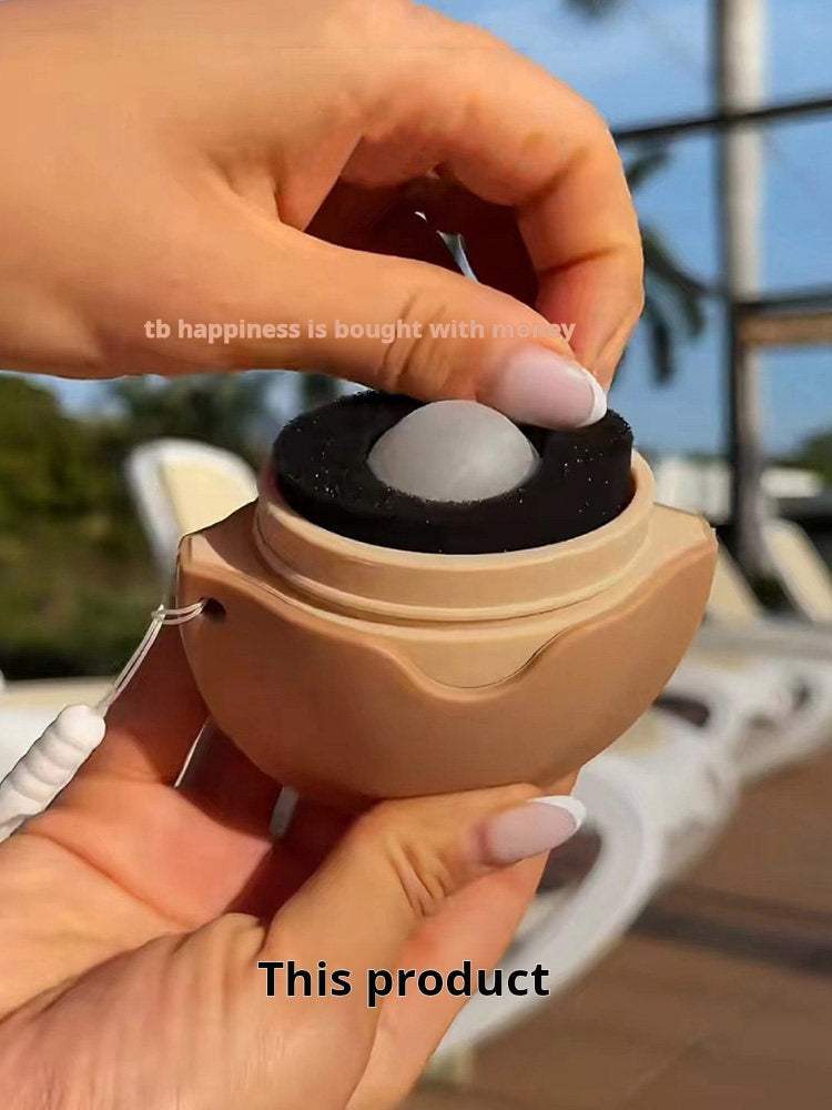 Silicone sunscreen roll-on applicator dispensing bottle hands-free body lotion brush roller rubber, barrier cream artifact tool.