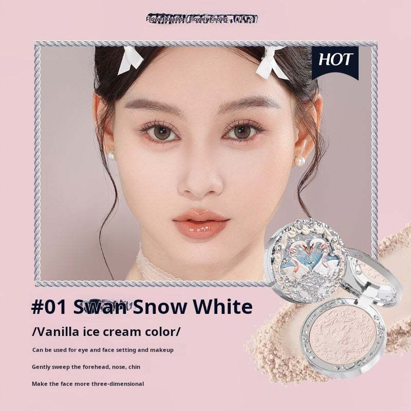 Flower Knows Swan Ballet Velvet Mist Powder Blush