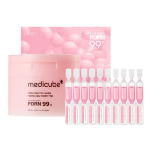 Medidube Pink Dual Soothing Skincare Set Moisturizing and Moisturizing, 70 tablets + 10 tubes per box