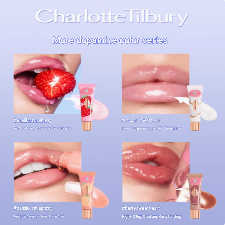 CT Brand New Jelly Lip Gloss Mirror Water Glow Lip Essence Lipstick Moisturizing and Moisturizing Lip Lines Fading 14ml