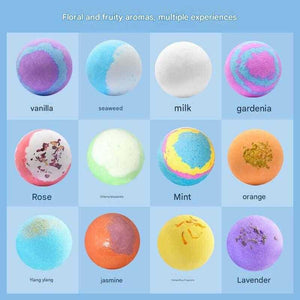 IYOKUJI CLUB 12-Piece Kids Bath Bomb Set with Surprise Toys.