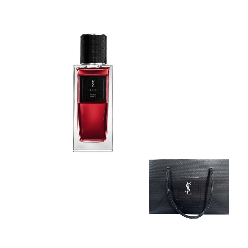 عطر سان لوران COEUR مع كيس التسوق الأسود