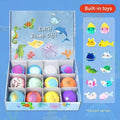 IYOKUJI CLUB 12-Piece Kids Bath Bomb Set with Surprise Toys.