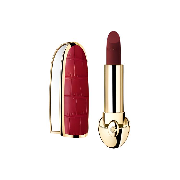 Guerlain Crimson Crocodile Pattern Gemstone Lipstick Lipstick Silky Creamy Matte Lightweight, Long-Lasting, Easy to Apply, Premium Look, 3.5g.