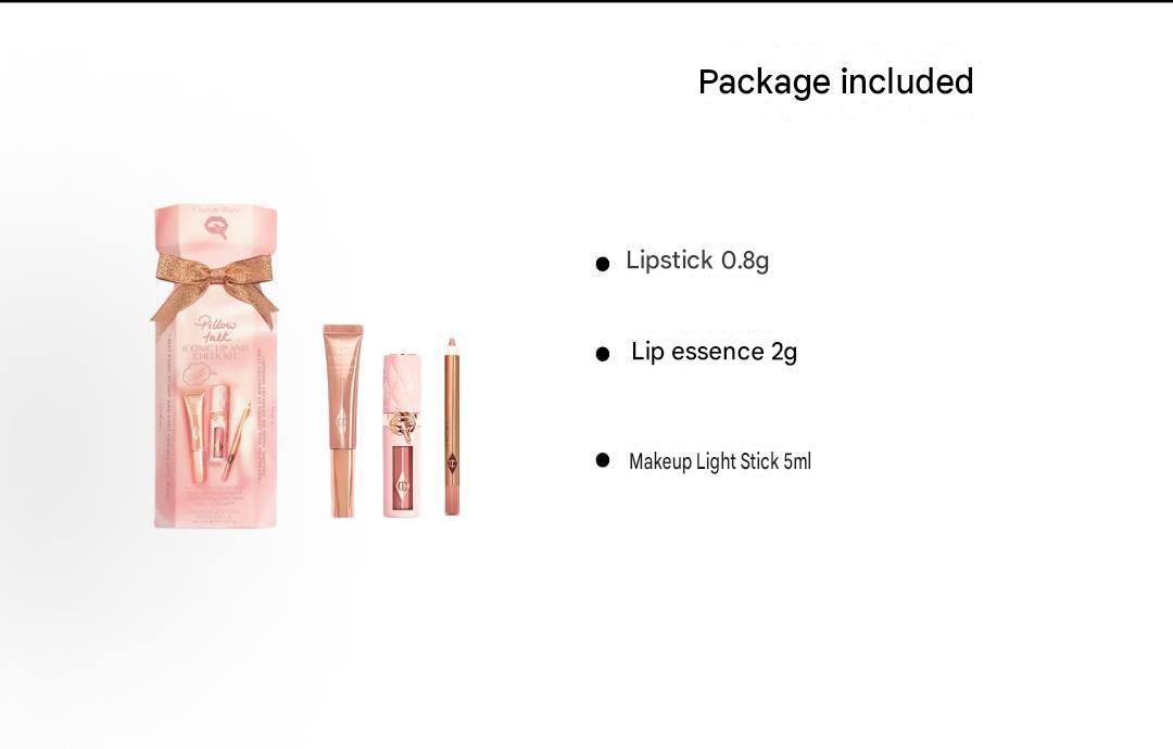 Charlotte Tilbury Pillow Talk Lip and Cheek Trio Makeup Gift Set