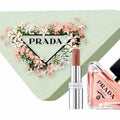 PRADA Heart Flower Lip Perfume Set EDP Bitter Orange Amber 50ml+3.8g.