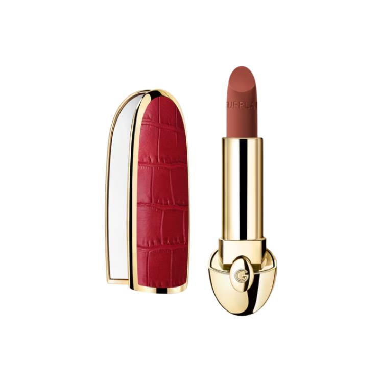 Guerlain Crimson Crocodile Pattern Gemstone Lipstick Lipstick Silky Creamy Matte Lightweight, Long-Lasting, Easy to Apply, Premium Look, 3.5g.