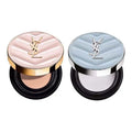 YSL Cushion Foundation Duo - Powder & Ice Transparent for Flawless Glow.