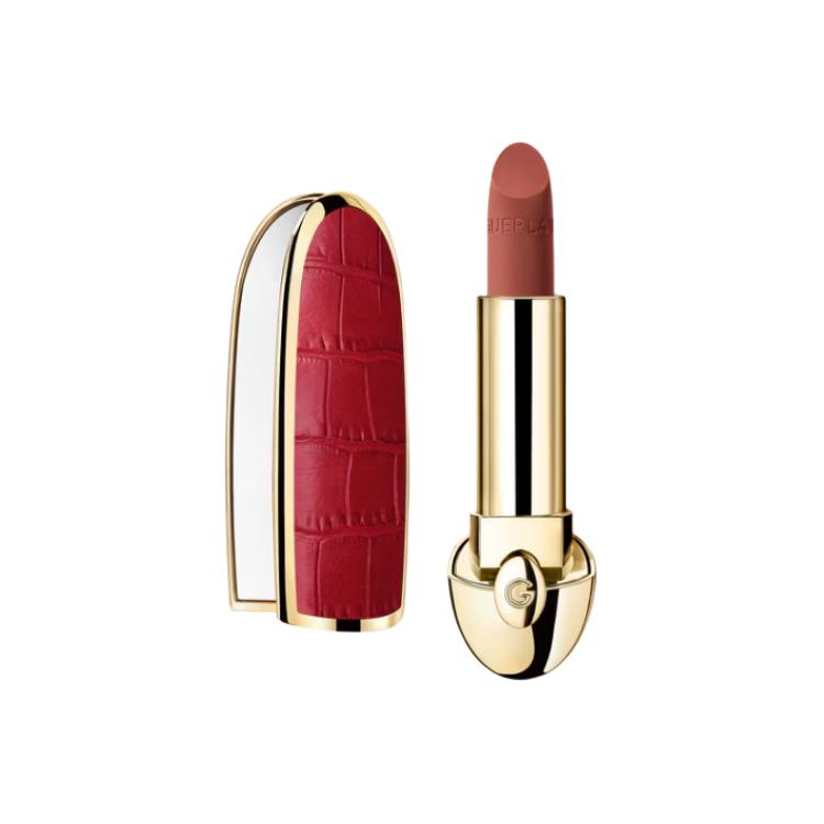 Guerlain Crimson Crocodile Pattern Gemstone Lipstick Lipstick Silky Creamy Matte Lightweight, Long-Lasting, Easy to Apply, Premium Look, 3.5g.