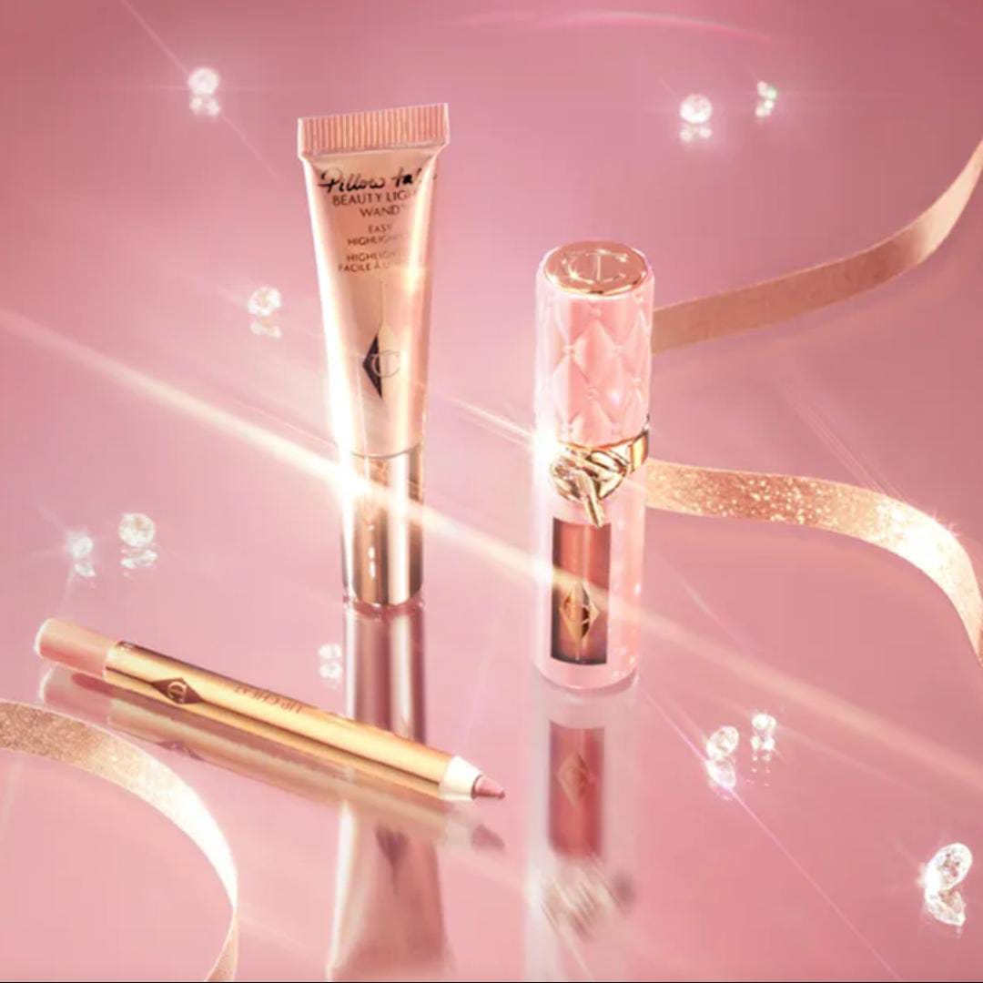 Charlotte Tilbury Pillow Talk Lip and Cheek Trio Makeup Gift Set