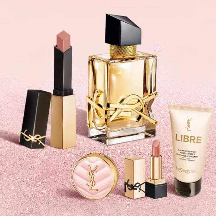 YSL Libre Luxury Perfume and Makeup Heart-Shaped Beauty Gift Set.