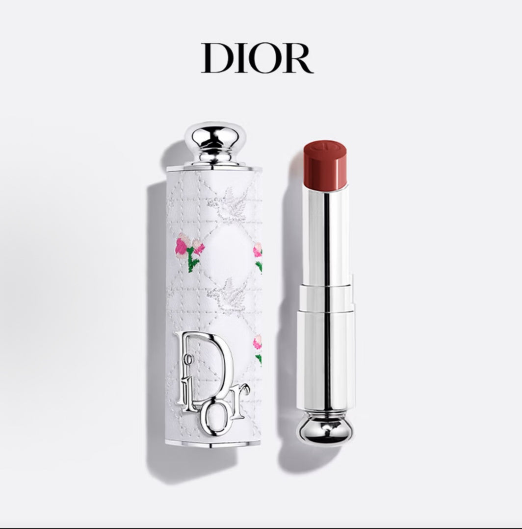DIOR White Floral Cushion & Lipstick Makeup Set