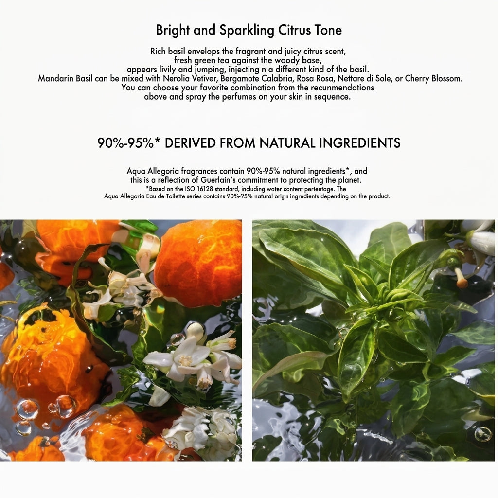 عطر غيرلان Citrus Basil مع الزهور والمكونات