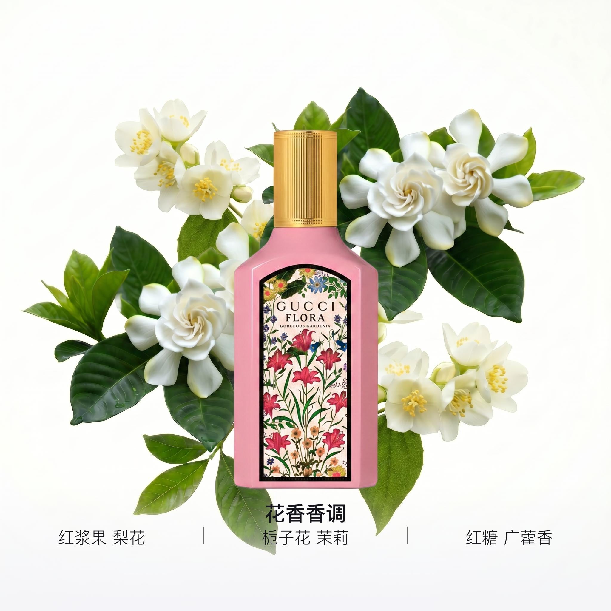 Gucci Flora Gorgeous Gardenia Perfume Gift Set with Bag