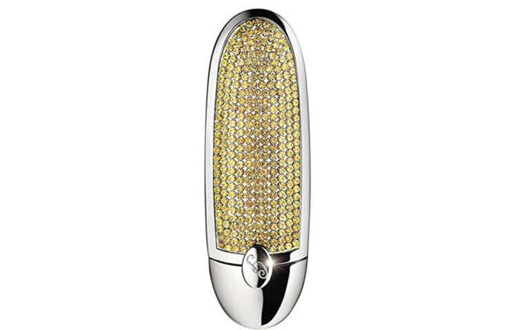 Guerlain New Mirror Lipstick Exquisite Gemstone Lipstick Shell Lightweight Magnificent Diamond Gold Magnificent Diamond White.