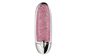 Guerlain Exquisite Gemstone Queen Lipstick Shell Black Gold Radiant Crystal Pink.