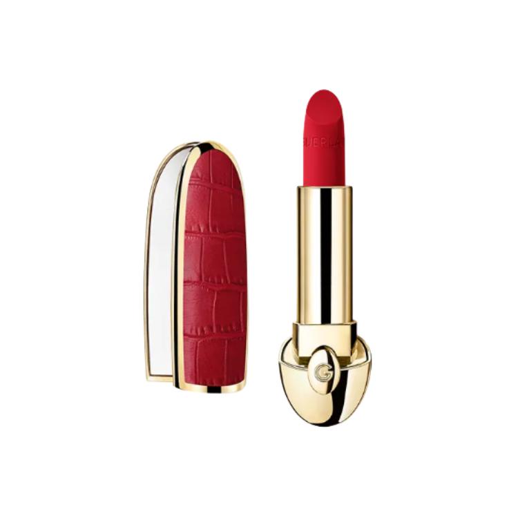 Guerlain Crimson Crocodile Pattern Gemstone Lipstick Lipstick Silky Creamy Matte Lightweight, Long-Lasting, Easy to Apply, Premium Look, 3.5g.