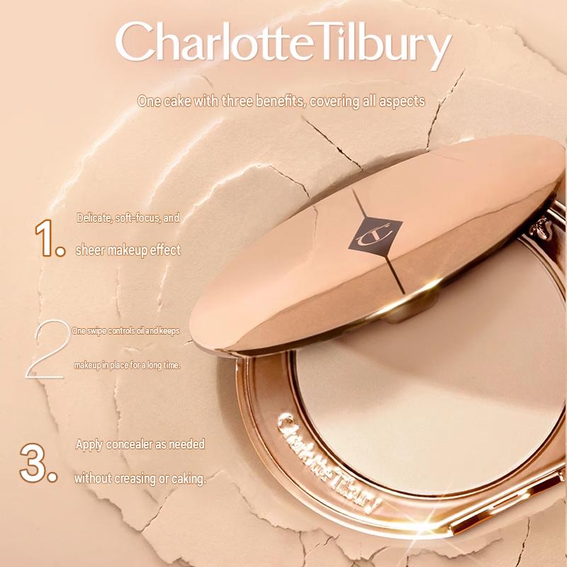 CT Powder Compact Small Sample Small Gold Plate Powder Makeup Trial Pack Natural Skin Tone Correction 0.8g