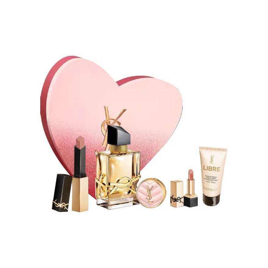 YSL Libre Luxury Perfume and Makeup Heart-Shaped Beauty Gift Set.