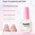 Ooolala Ladiiiesland Nail Polish, Tough Glue, Anti-Breakage, Nude Pink, Transparent Color, No-Bake Nail Bed