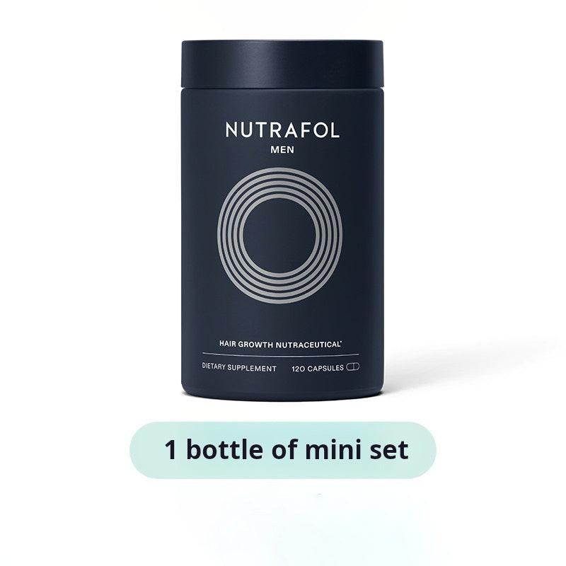 Nutrafol Men's hair growth supplement bottle on a white background